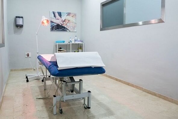 Gabinet fizjoterapeutyczny do leczenia zapalenia grupy gruntowej